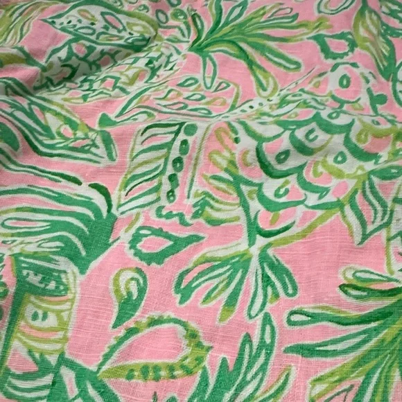 Lily Pulitzer Pink and Green Pilar Tunic Dress Size Small - Picture 6 of 7